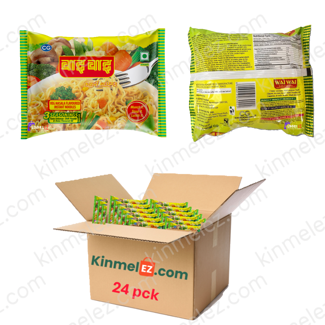 Wai Wai Veg Noodle 6pcs/12pcs/24pcs - Kinmel EZ